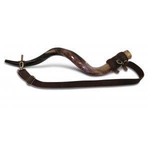 Genuine Leather Strap for Carrying Kudu Horn Yemenite Shofar on Shoulder