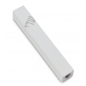 Adi Sidler Mini Mezuzah Case, Three Lettered Hebrew Divine Name - White