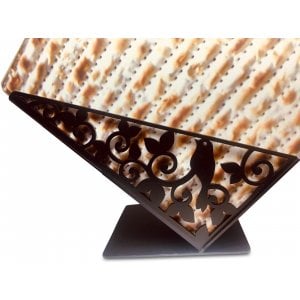 Iris Design Decorative Matzah Crackers Holder