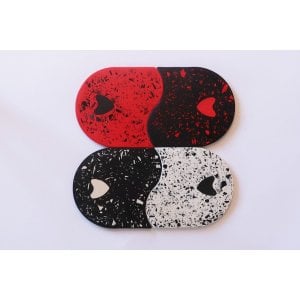 Graciela Noemi Handcrafted Pair of Coasters - Terrazzo Design