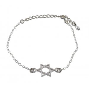 AJDesign Silver Bracelet - Star of David Ornament