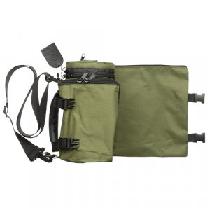 Set, Insulated Tefillin Holder and Weatherproof Tallit Bag - Olive Green