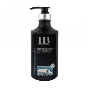 H&B Dead Sea Shower Gel for Men with Dead Sea Minerals, Oils and Plant Extracts