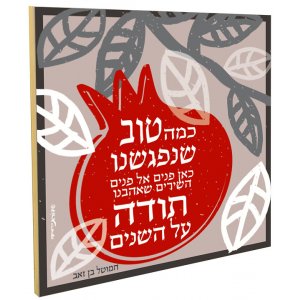 Dorit Judaica Pomegranate Wall Plaque - Blessing of Appreciation for Friends