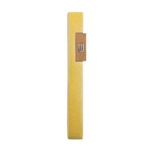 Yair Emanuel Mezuzah Case with Shin Letter in Rectangle Pop Out  Gold