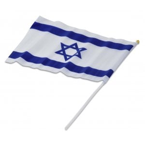 Polyester Flag of Israel with Stick