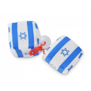 Car Hanging Cubes with Israeli flag
