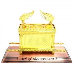 Ark of the Covenant Sculpture with Poles and Cherubim, Gold  Choice of Sizes