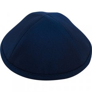 Classic Dark Blue Fabric Kippah
