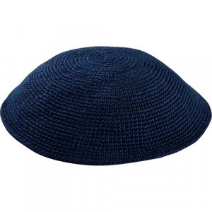 Navy DMC Knitted Kippah