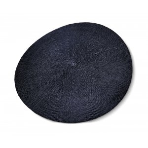 Womens Classic Blue Cotton Beret