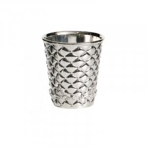 Set of Two Small Diamond Decorated Kiddush Cups for Children - Revi'is 100 ml
