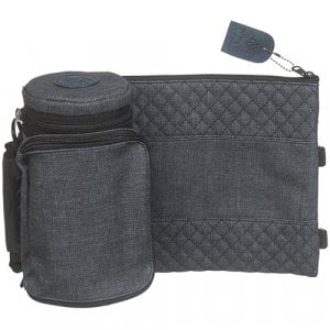 Insulated Weatherproof Tallit and Tefillin Bags – Gray Blue