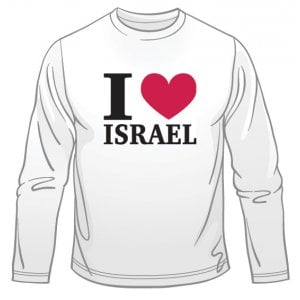 I Love Israel Long Sleeved T-Shirt