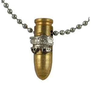 Israeli Army Bullet Bronze Pendant - Armored Troops