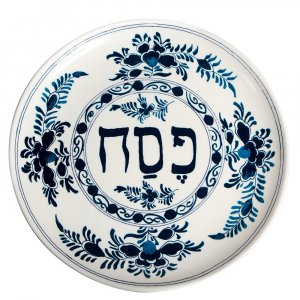 Israel Museum Delft Style Passover Seder Plate