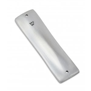 Anat Basanta Contemporary Aluminum Mezuzah Case, Small  4.8" Height