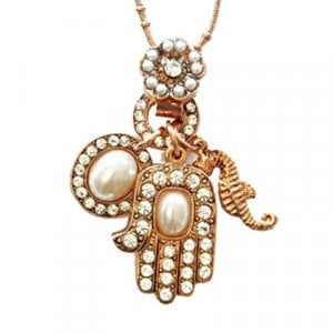 Oriental Hamsa Pendant by Amaro