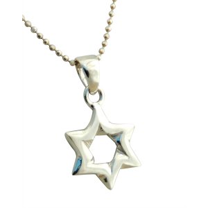 Classic Silver Star of David Pendant