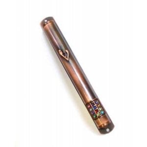 12 Tribe Breastplate Red Pewter Mezuzah