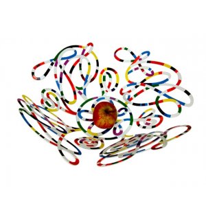 David Gerstein Laser Cut Fruit Bowl or Wall Decoration - Doodles