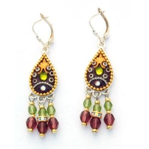 Ethnic Oriental Earrings Ester Shahaf