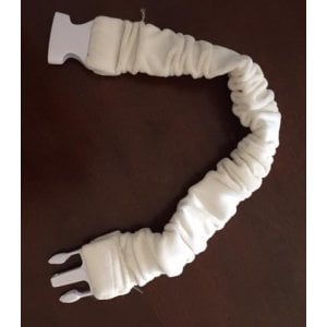 White Velvet Handmade Torah Belt