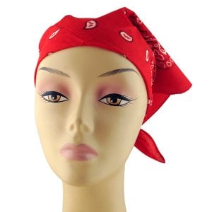 Womens Paisley Cotton Head Scarf - Variety of Colors