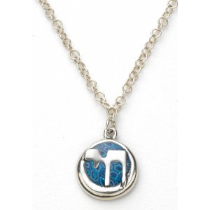Silver Blue Chai Necklace