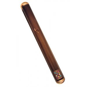 Extra Large Red Pewter Mezuzah Case with Breasplate