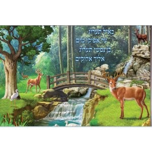 Laminated Colorful Wall Poster - Psalms As the Deer Pants for Water