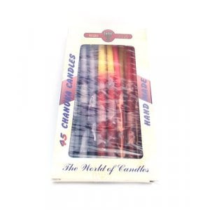 Dripless Slender Hanukkah Menorah Candles - Colorful