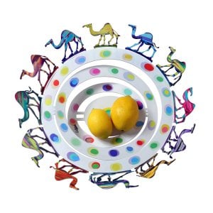 David Gerstein Laser Cut Fruit Bowl or Wall Decoration - Camels