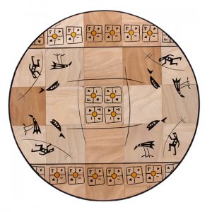 Round Floor Mat Teva by Kakadu Art