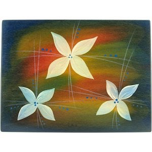 Rectangular Placemat Blue Florali by Kakadu Art
