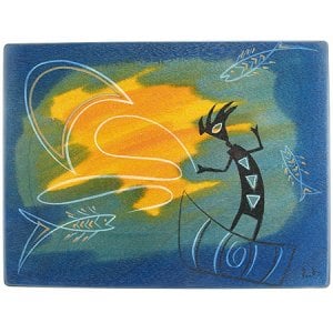 Fisherman design Wood Place Mat by Kakadu