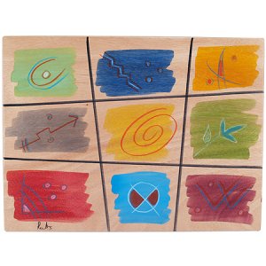 Rectangular Placemat Domino by Kakadu Art