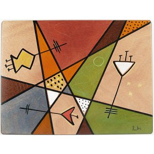 Rectangular Placemat Earth by Kakadu Art