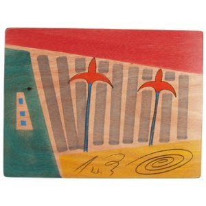 Rectangular Placemat Sun Stems by Kakadu Art