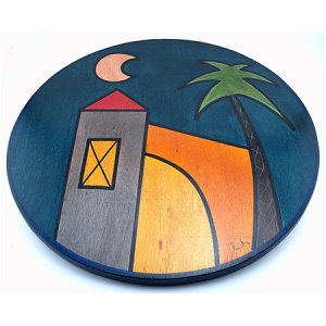 Lazy Susan Dekel Palm by Kakadu Art