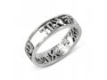 925 Sterling Silver Ring with Engraved Shema Yisrael Prayer in Hebrew