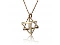 9K Gold Kabbalah Merkava Pendant by Ha'Ari