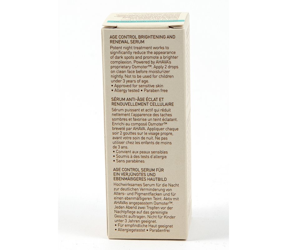 AHAVA Age Control Brightening and Renewal Serum