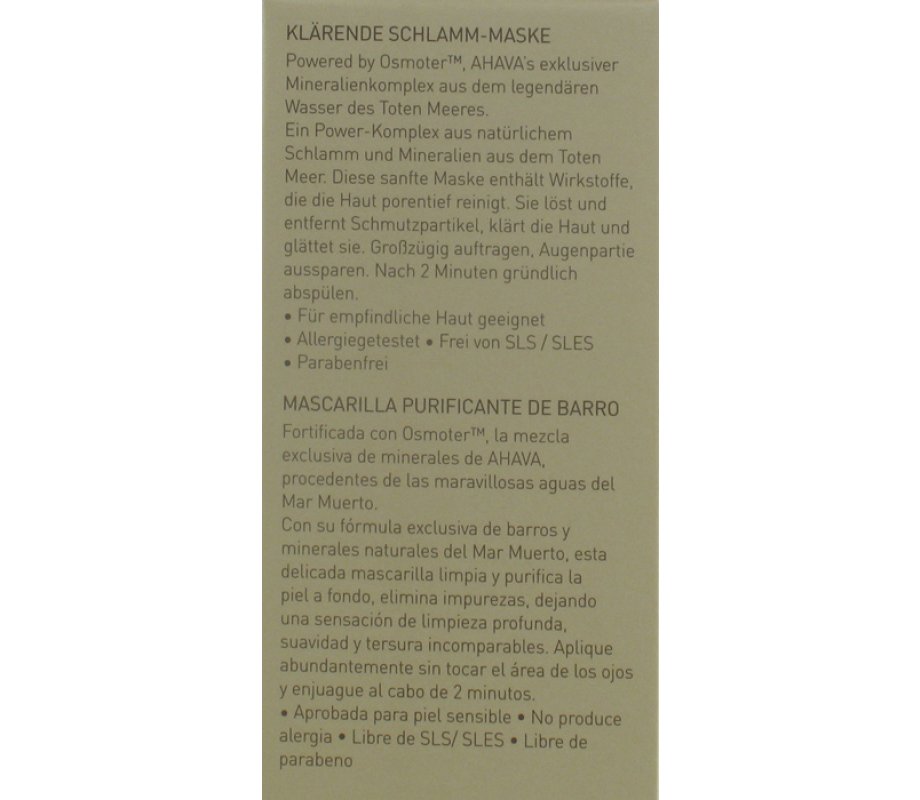 AHAVA Purifying Mud Mask