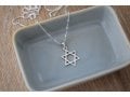 AJDesign Classic Sterling Silver Star of David Pendant with Chain