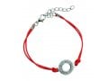 AJDesign Round Shema prayer on red cord bracelet