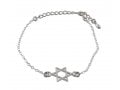 AJDesign Silver Bracelet - Star of David Ornament
