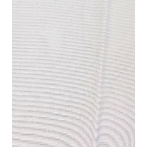 Acrylic Non-Slip Tallit, Textured Checkerboard Weave  White and Silver Stripes