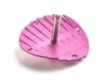 Adi Sidler Anodized Aluminum Waves Chanukah Dreidel - Pink