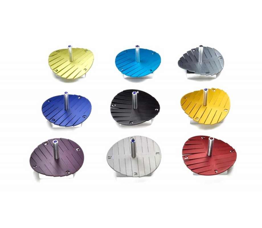 Adi Sidler Anodized Aluminum Waves Chanukah Dreidel - Purple